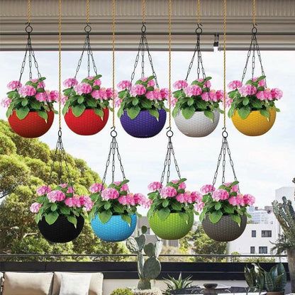 Metal Chain Hanging Baskets ( Pack of 4 )